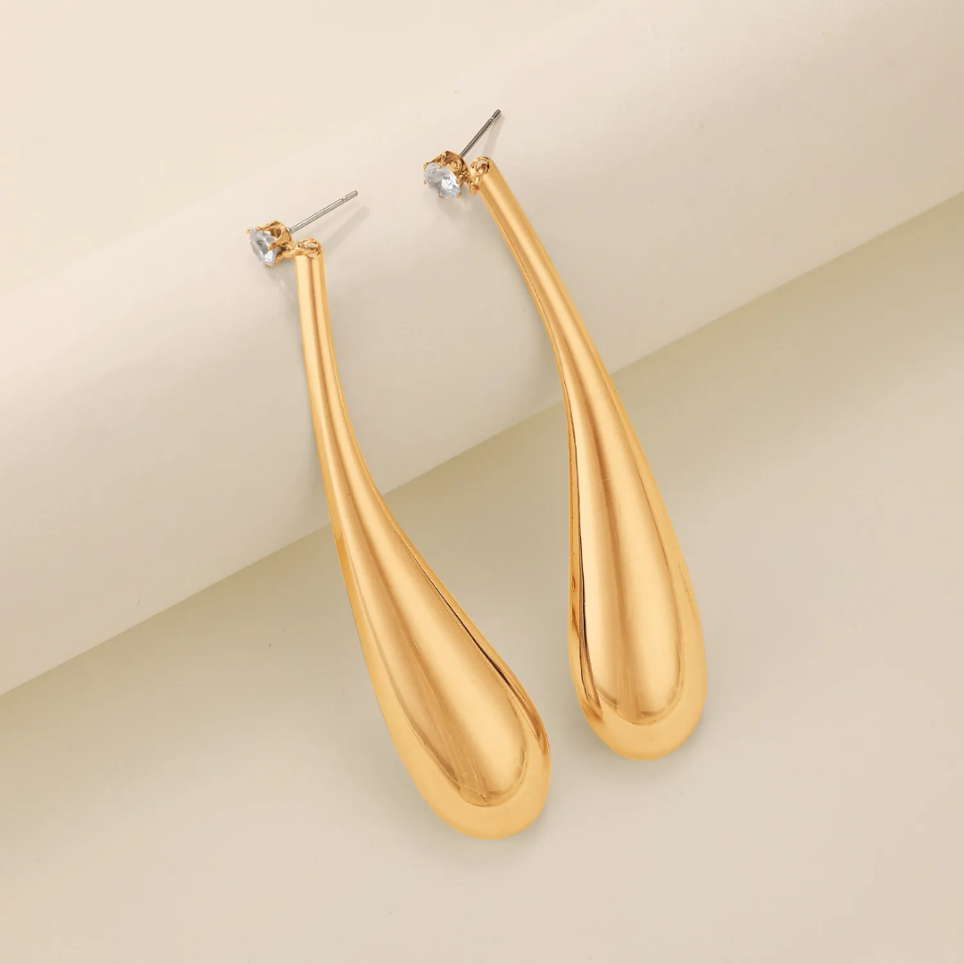 YU Fashions Big Water Drop Geometric Tangle Exaggerated Statement Korean Earrings Pair