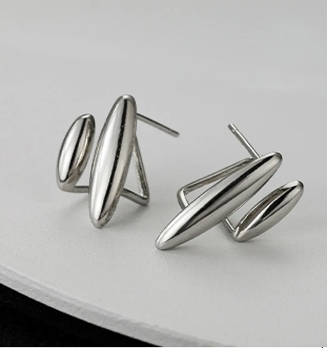 YU Fashions Cute Small Tear Drop Water drop stud Pawnable Double Leaf Korean Earrings Pair