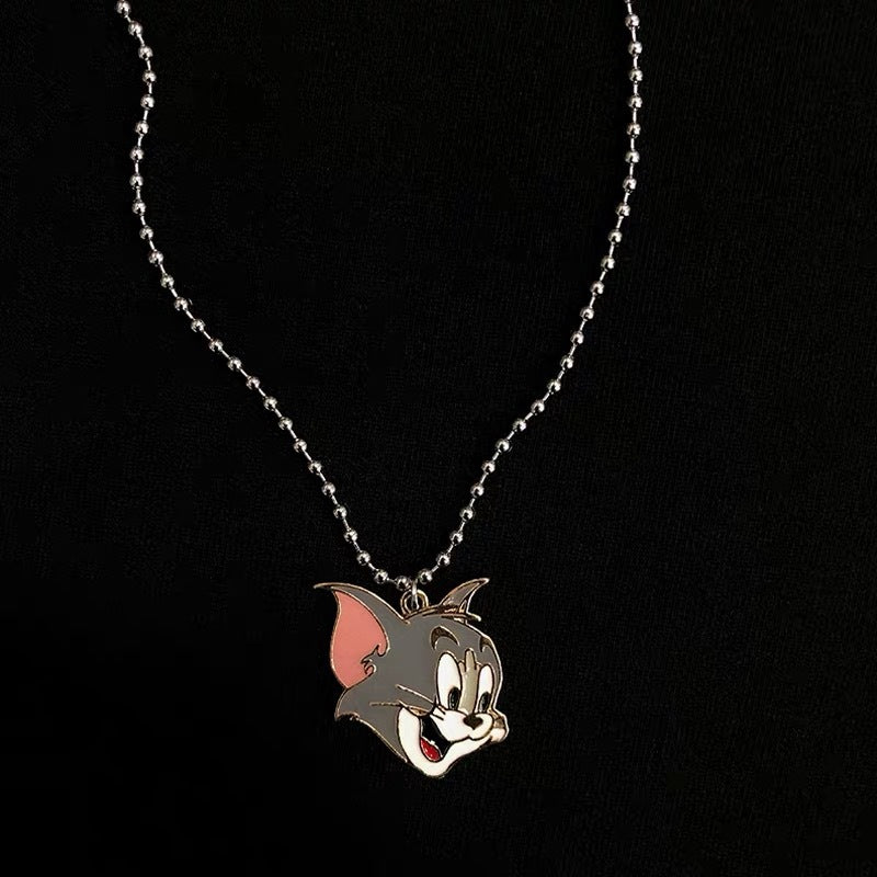Yu Fashions Tom & Jerry Best Friend Sister Couple Pendent Necklace Chan Set