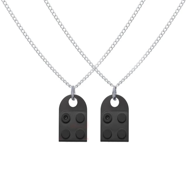 Yu Fashions Box Openable Couple Sister Best Friend Pendent Necklace Chain