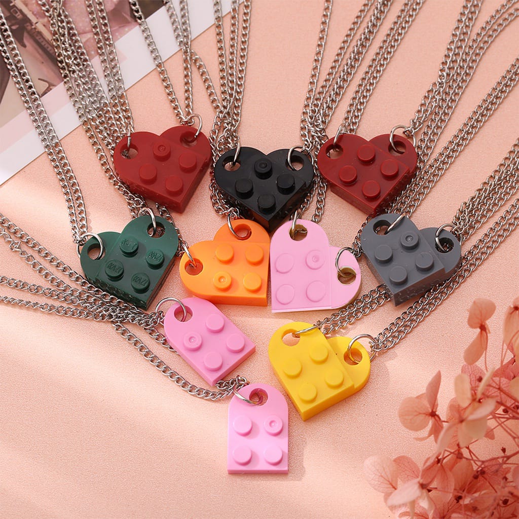 Yu Fashions Box Openable Couple Sister Best Friend Pendent Necklace Chain