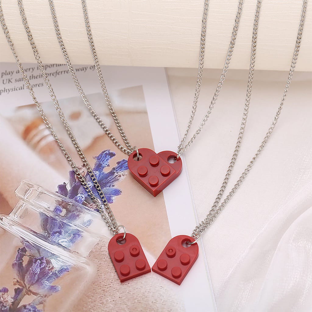 Yu Fashions Box Openable Couple Sister Best Friend Pendent Necklace Chain