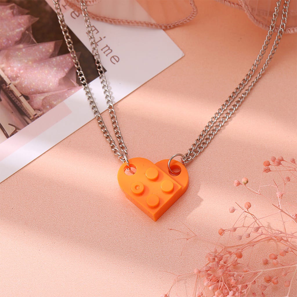 Yu Fashions Box Openable Couple Sister Best Friend Pendent Necklace Chain