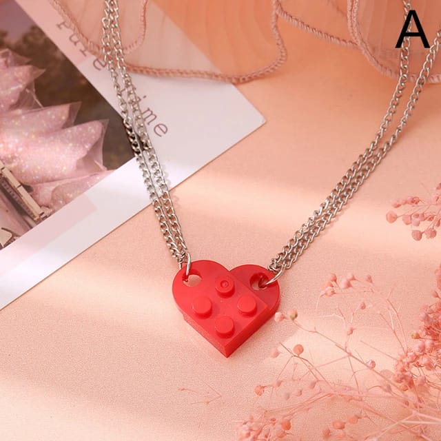 Yu Fashions Box Openable Couple Sister Best Friend Pendent Necklace Chain