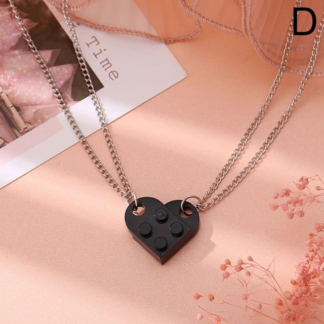 Yu Fashions Box Openable Couple Sister Best Friend Pendent Necklace Chain