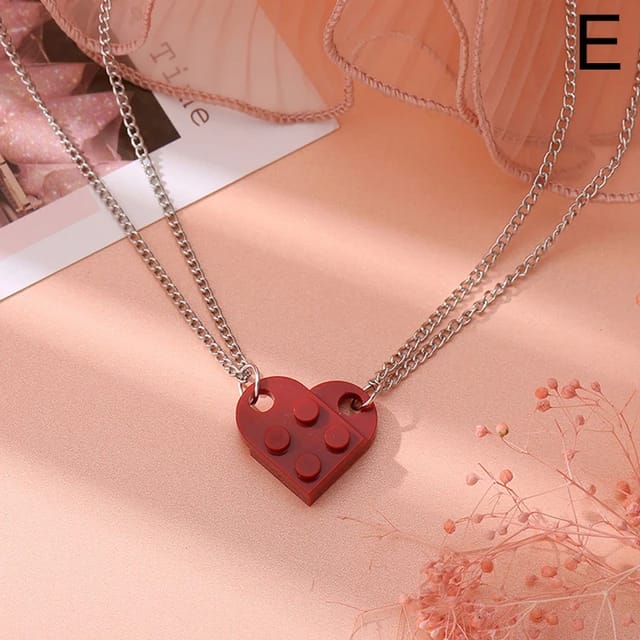 Yu Fashions Box Openable Couple Sister Best Friend Pendent Necklace Chain