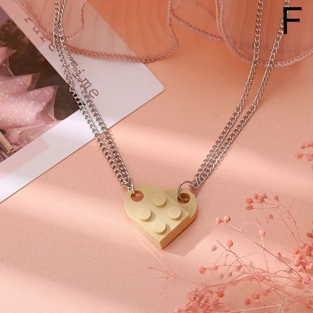 Yu Fashions Box Openable Couple Sister Best Friend Pendent Necklace Chain