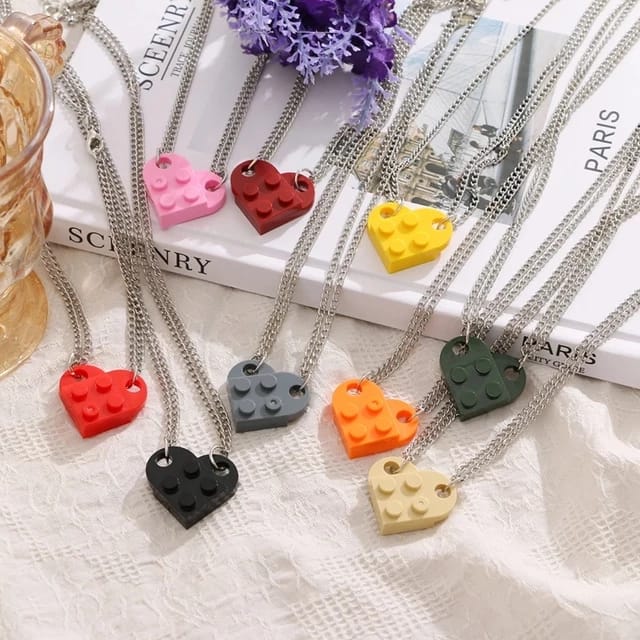 Yu Fashions Box Openable Couple Sister Best Friend Pendent Necklace Chain