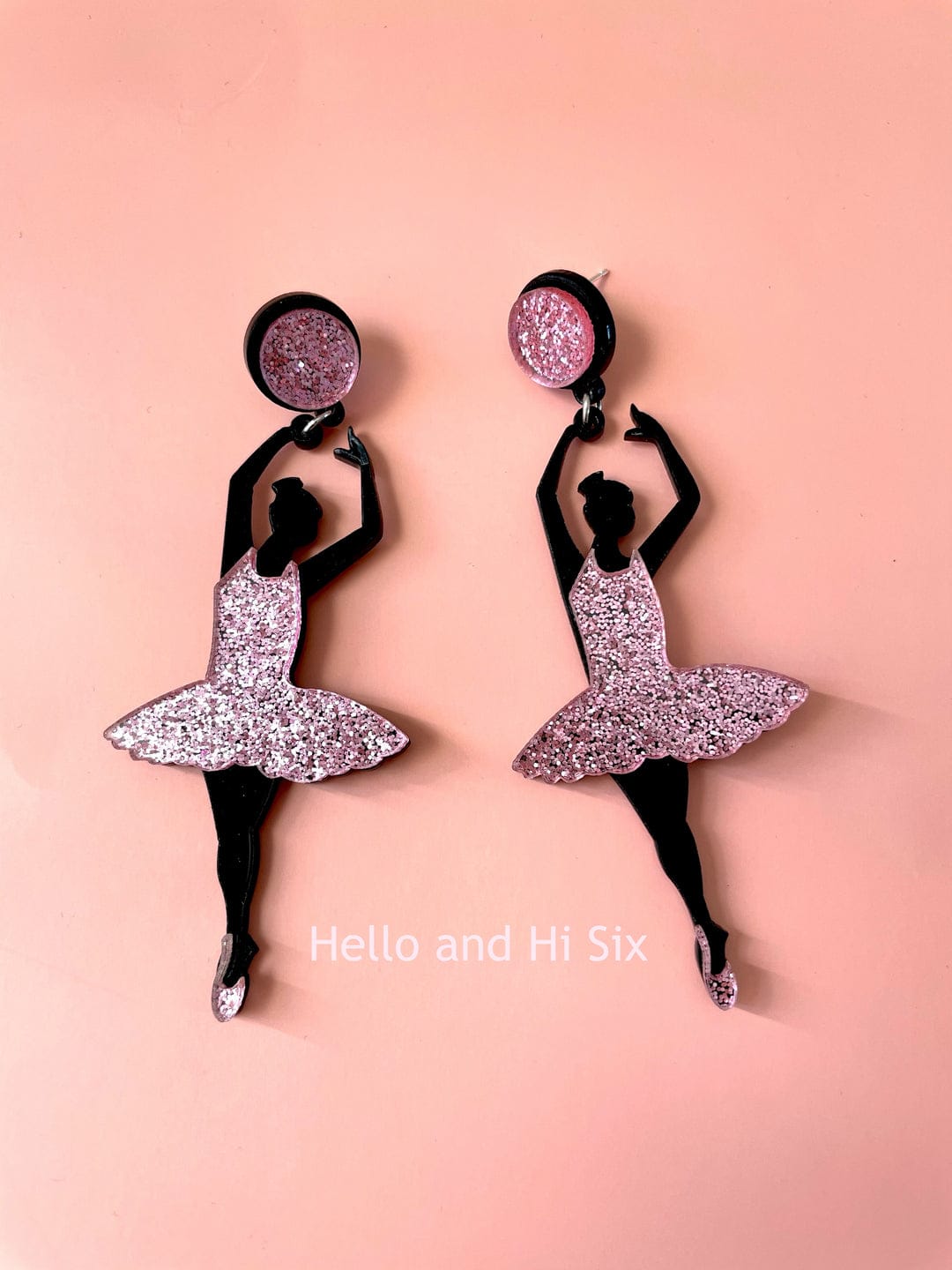 Yu Fashions dancing Doll Pink Cute Funky Punk Korean Earrings Pair