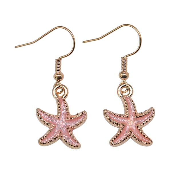 Yu Fashions Starfish Cute Korean Earrings Pair