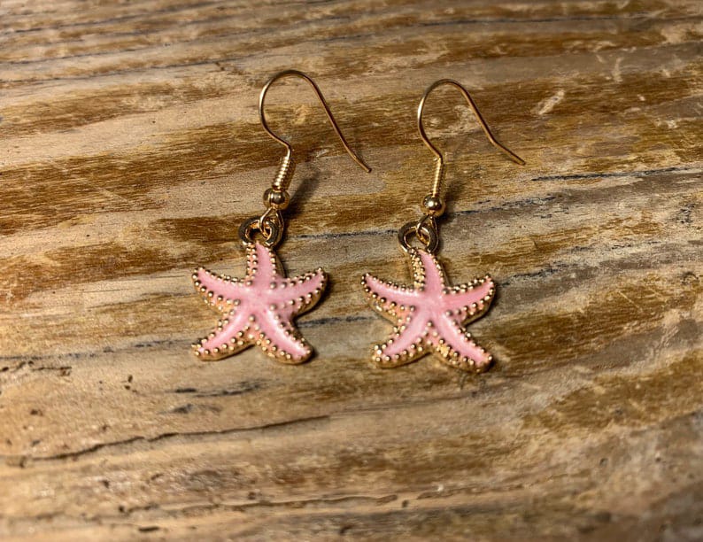 Yu Fashions Starfish Cute Korean Earrings Pair