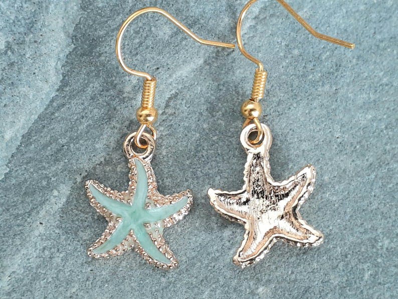 Yu Fashions Starfish Cute Korean Earrings Pair