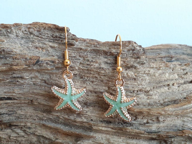 Yu Fashions Starfish Cute Korean Earrings Pair