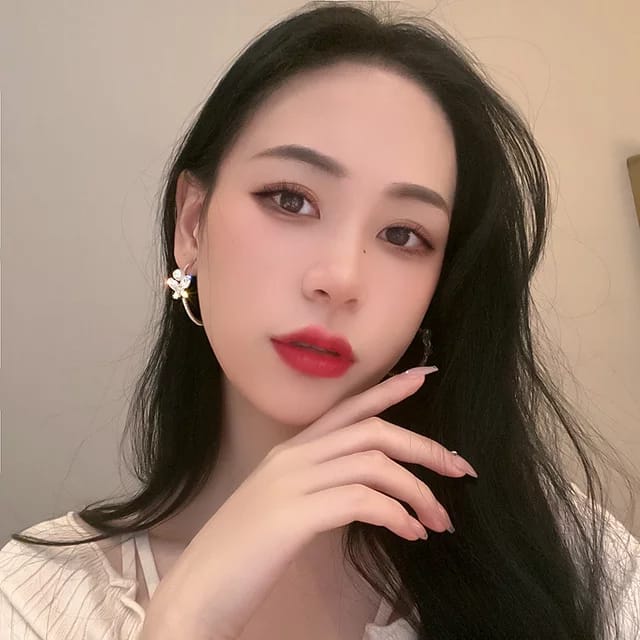 Yu Fashions Flower Rhinestone Hoop Korean Earrings Pair