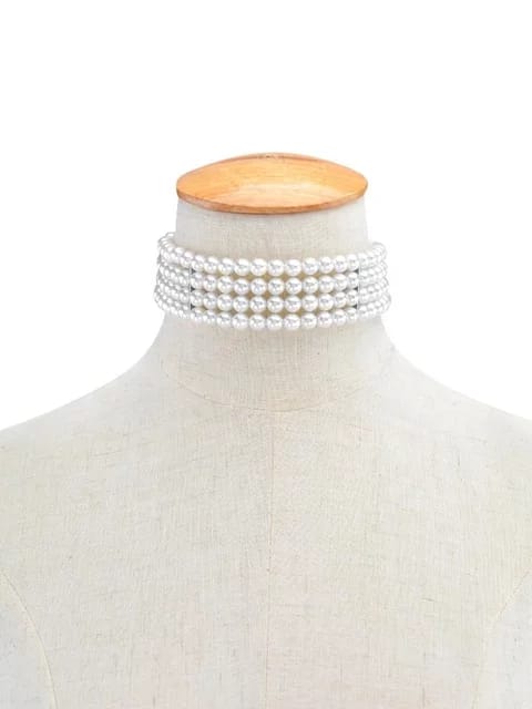 Yu Fashions Pearl 4 Layered High Fashion Necklace