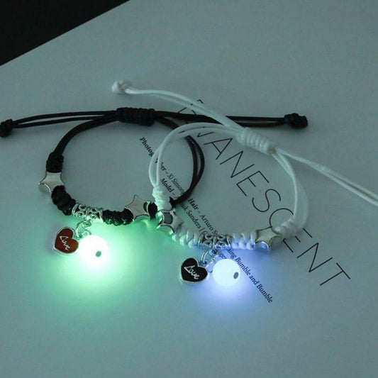 Yu Fashions Radium Lock & Key Couple Best Friend Sister Korean Bracelet