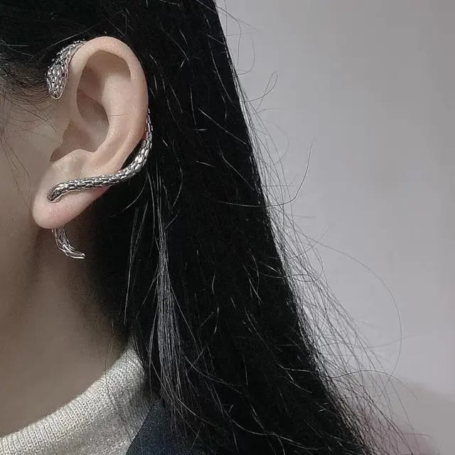 Yu Fashions Geometrical Hip Hop Punk BTS Inspired animal Snake Korean Single Pc earring