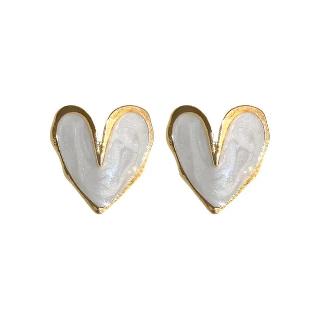 Yu Fashions Love Heart Shape Elegant Cute Korean earrings for women