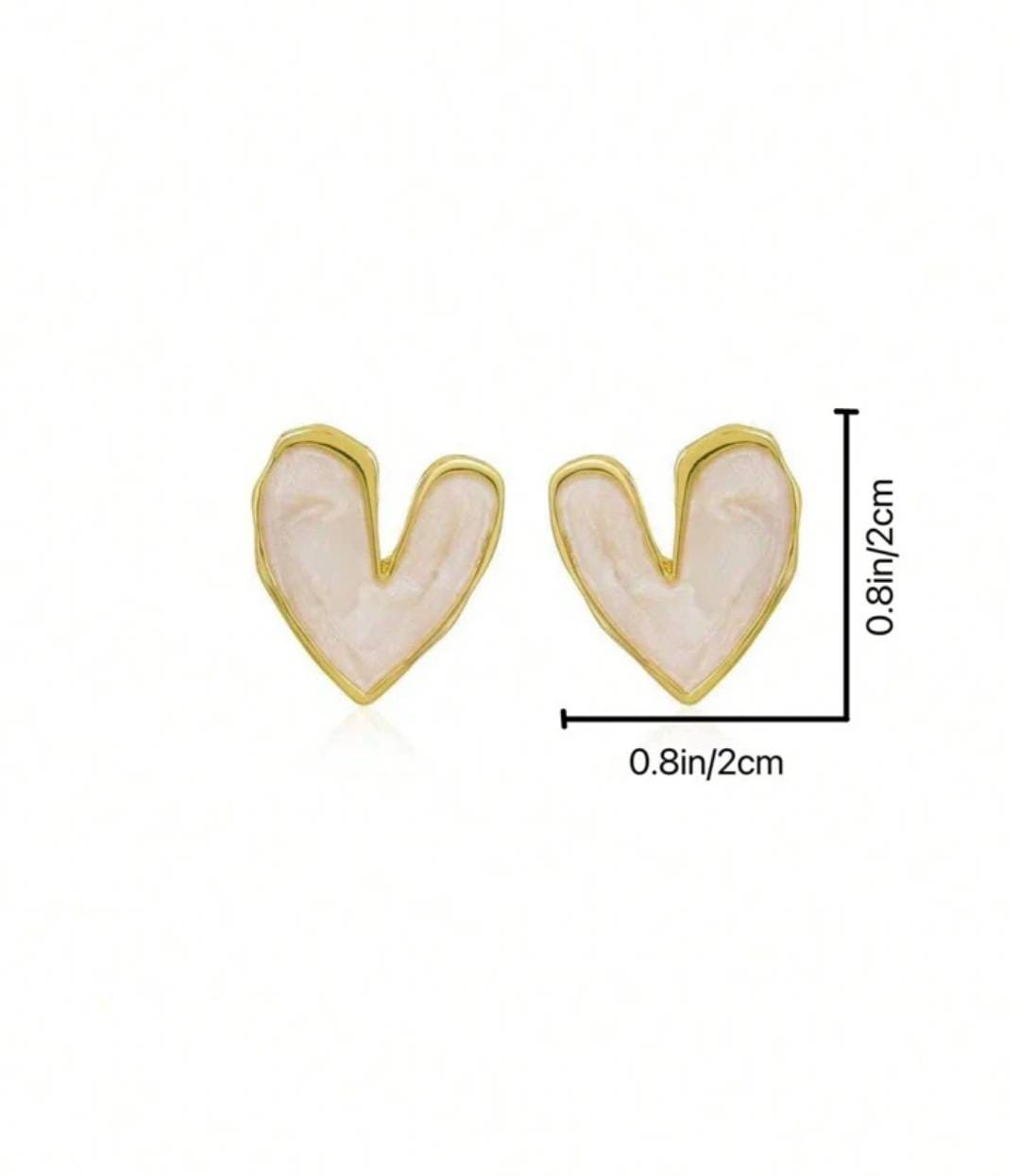 Yu Fashions Love Heart Shape Elegant Cute Korean earrings for women
