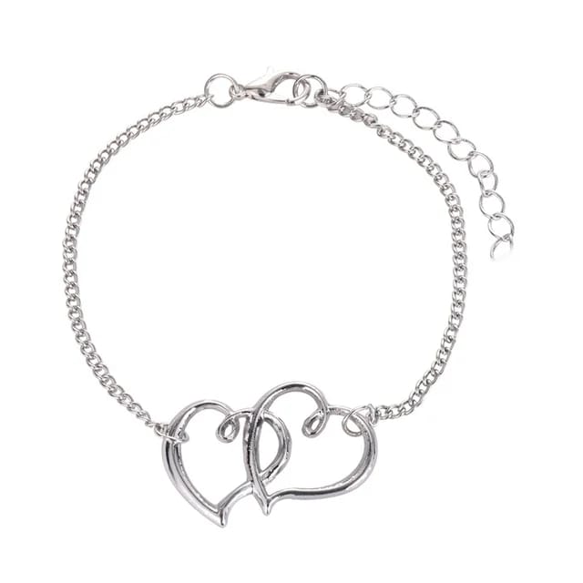 Yu Fashions Duel Heart Toggle Korean Bracelet