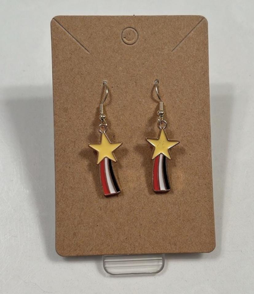 Yu Fashions Shooting Star Falling Cute Korean Earrings Pair