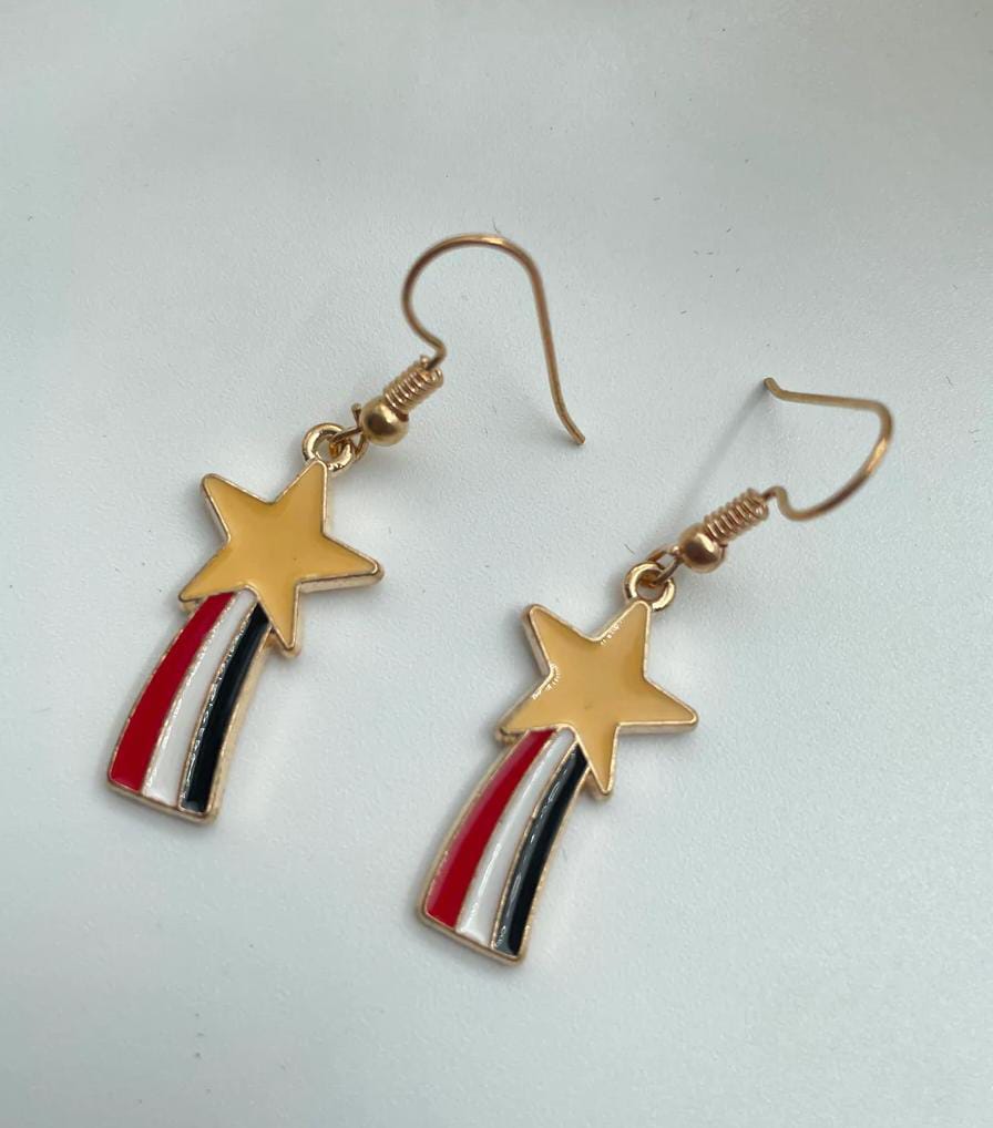 Yu Fashions Shooting Star Falling Cute Korean Earrings Pair