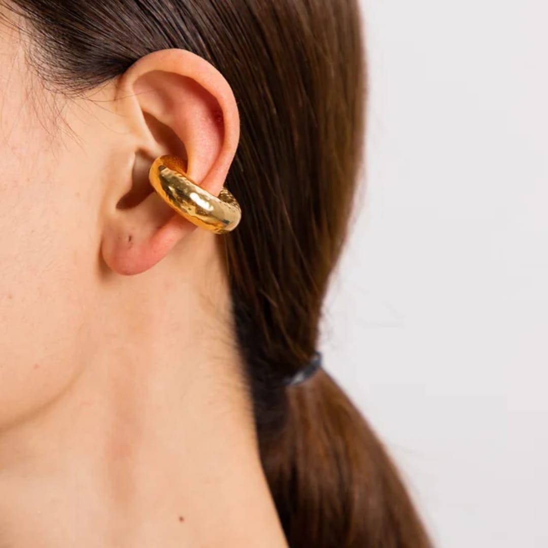 YU Fashions  Textured Spiral Ear Bone Non- Piercing Ear Cuff 2 Statement Korean Earrings Pair