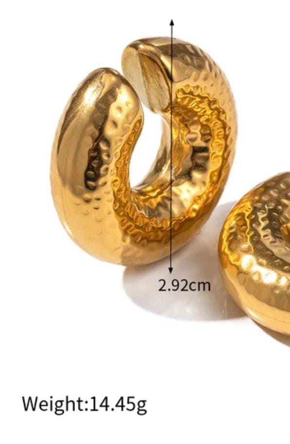 YU Fashions  Textured Spiral Ear Bone Non- Piercing Ear Cuff 2 Statement Korean Earrings Pair