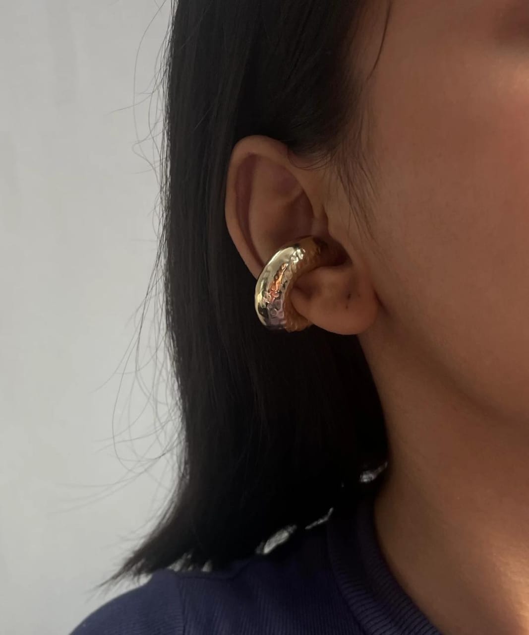 YU Fashions  Textured Spiral Ear Bone Non- Piercing Ear Cuff 2 Statement Korean Earrings Pair