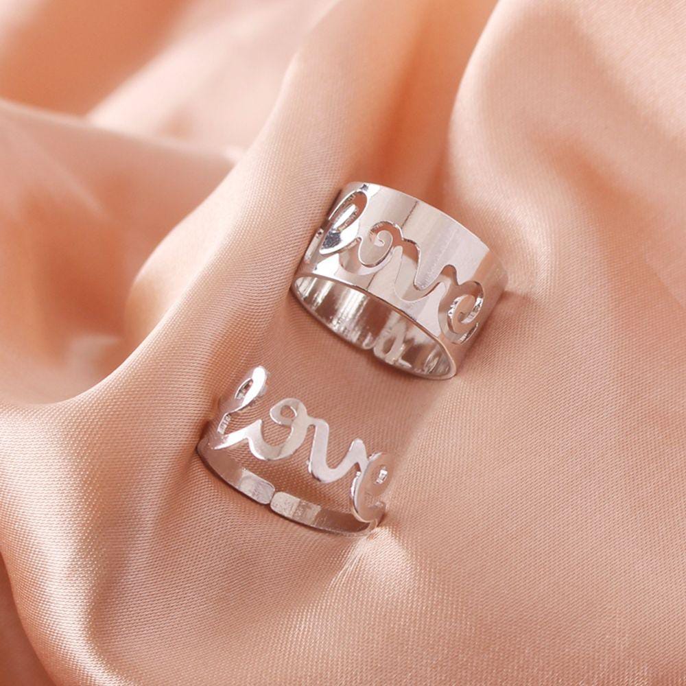 Yu Fashions LOVE Couple Friend Korean Ring Set of 2