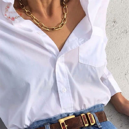 Yu Fashions Cute Minimal Link Chain Necklace Chain