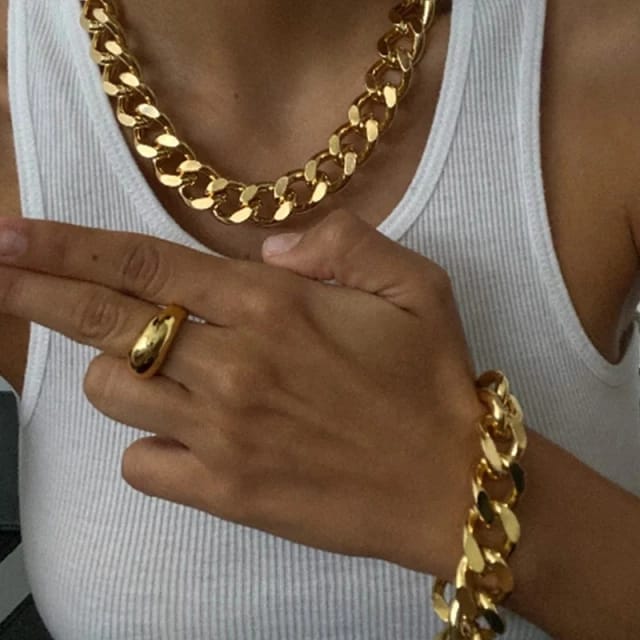 YU Fashions Link Chain High Fashion Necklace Chain