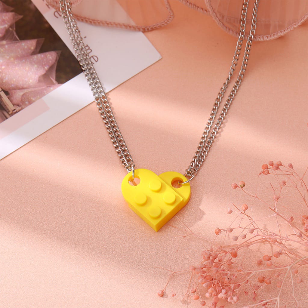 Yu Fashions Box Openable Couple Sister Best Friend Pendent Necklace Chain