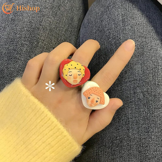 Yu Fashions Doll Face Pinterest Inspired Punk Funky Cute Ring