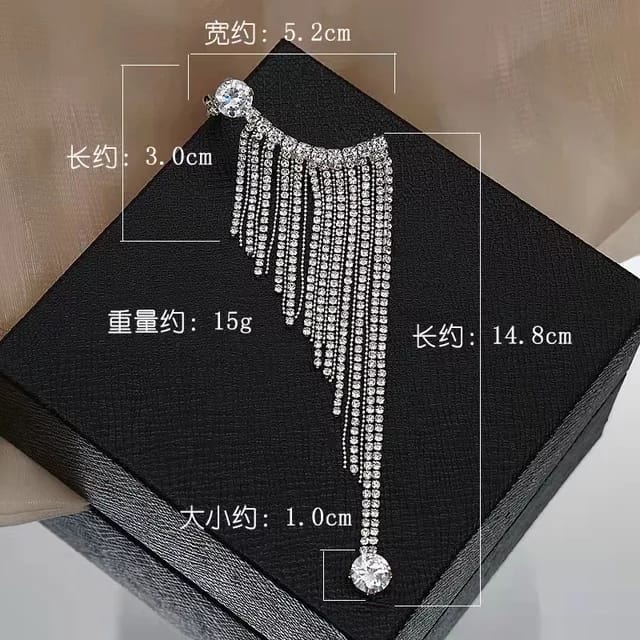 Yu Fashions High Fashion tassel Unique Different Korean earrings Pair