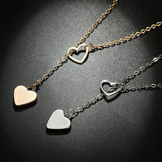 Yu Fashions Heart Toggle Minimal Cute Korean Necklace