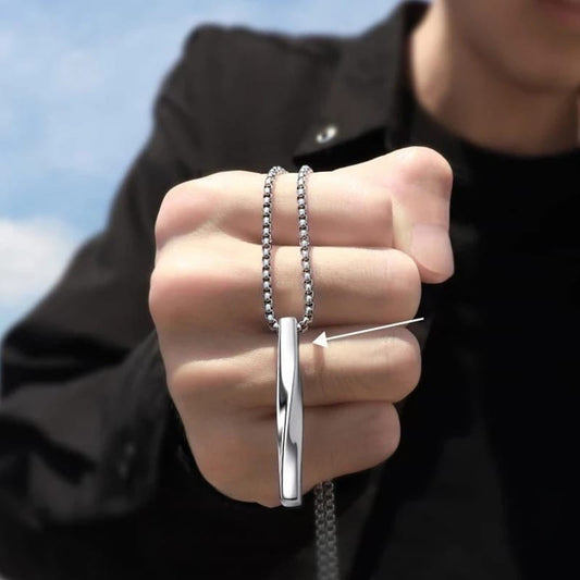 Yu Fashions Bar Shaped Geometrical High Fashion BTS Inspired Korean Necklace