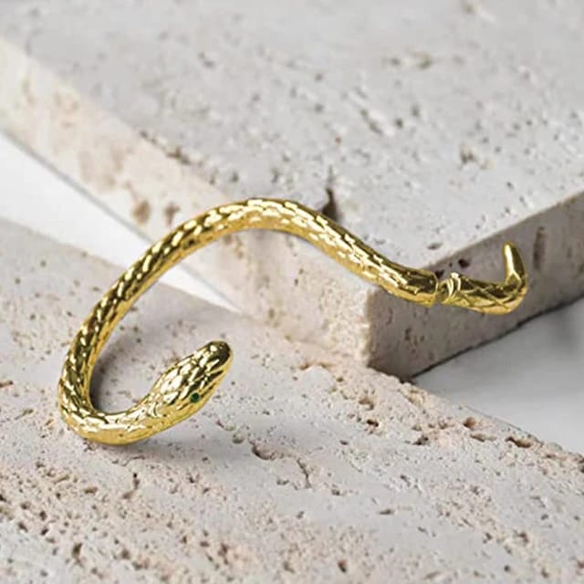 Yu Fashions Geometrical Hip Hop Punk BTS Inspired animal Snake Korean Single Pc earring