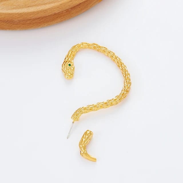 Yu Fashions Geometrical Hip Hop Punk BTS Inspired animal Snake Korean Single Pc earring