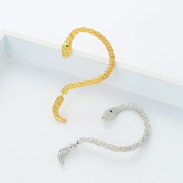 Yu Fashions Geometrical Hip Hop Punk BTS Inspired animal Snake Korean Single Pc earring