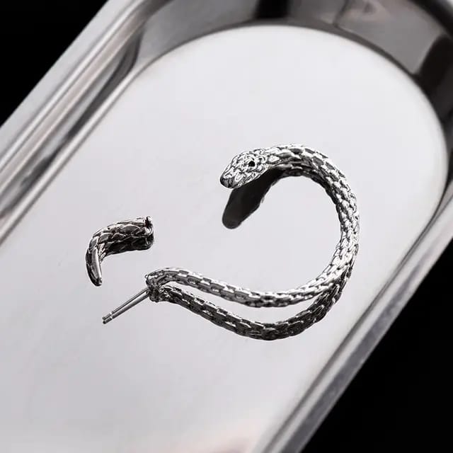 Yu Fashions Geometrical Hip Hop Punk BTS Inspired animal Snake Korean Single Pc earring