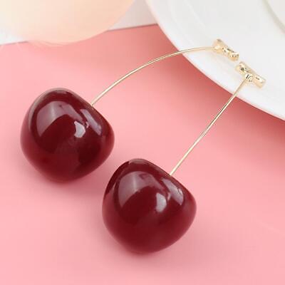 Yu Fashions Cute Fruit Cherry Drop Korean Earrings Pair