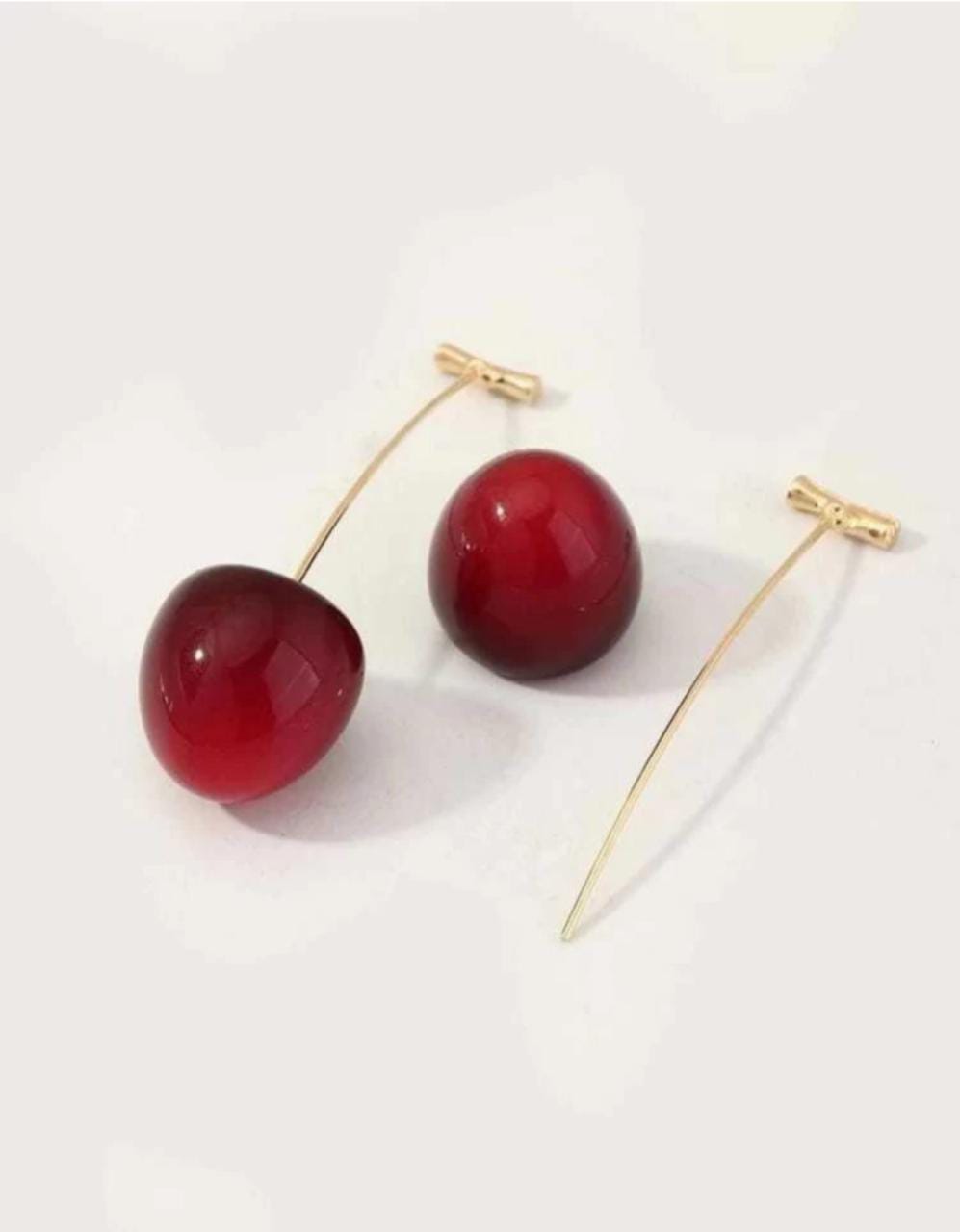 Yu Fashions Cute Fruit Cherry Drop Korean Earrings Pair