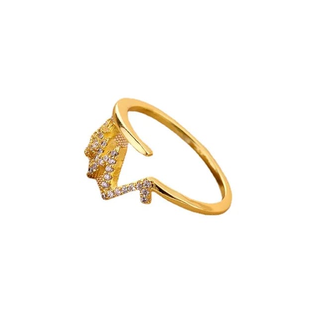 Yu Fashions Thunder Heartbeat High Fashion Crystal Korean Ring