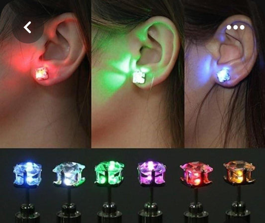 Yu Fashions Hip Hop Punk Disco Light Single Pc Korean Earring
