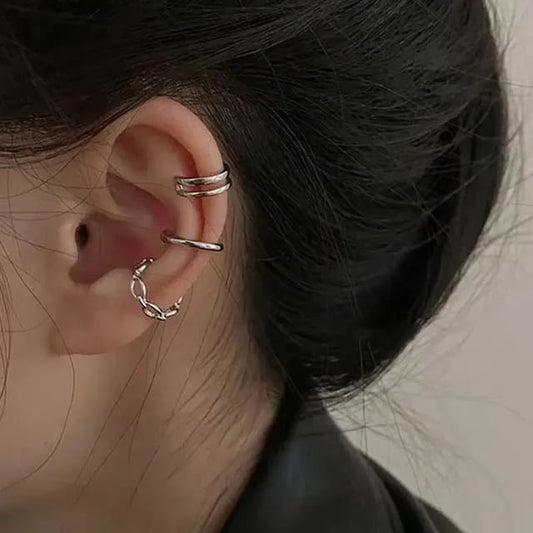 Yu Fashions Three Piece without piercing Retro Bone Clip earcuff