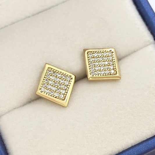 Yu Fashions Square Shaped Cute High Fashion Korean Earrings Pair