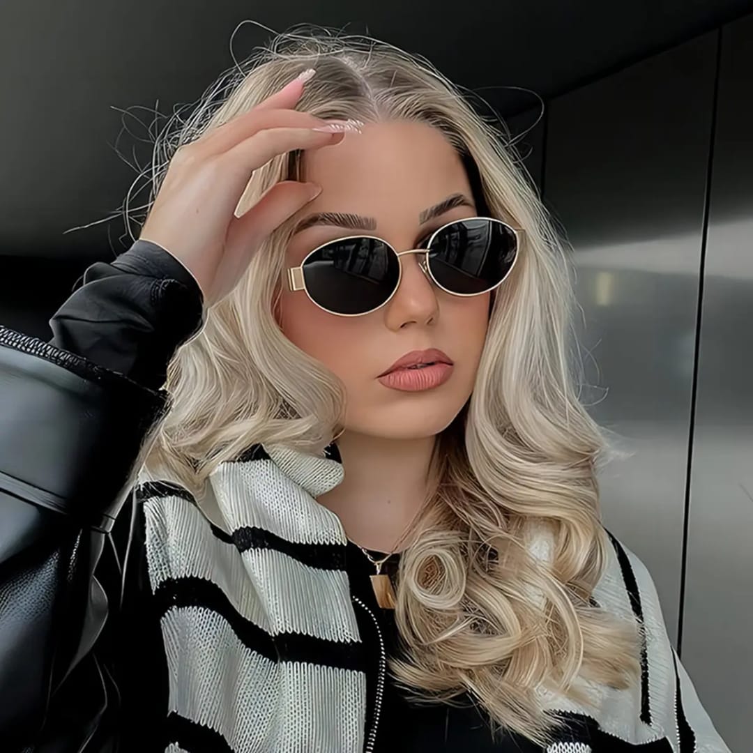 YU Fashions Trending Oval Shaped Celebrities Inspire High Fashion Korean Sunglasses