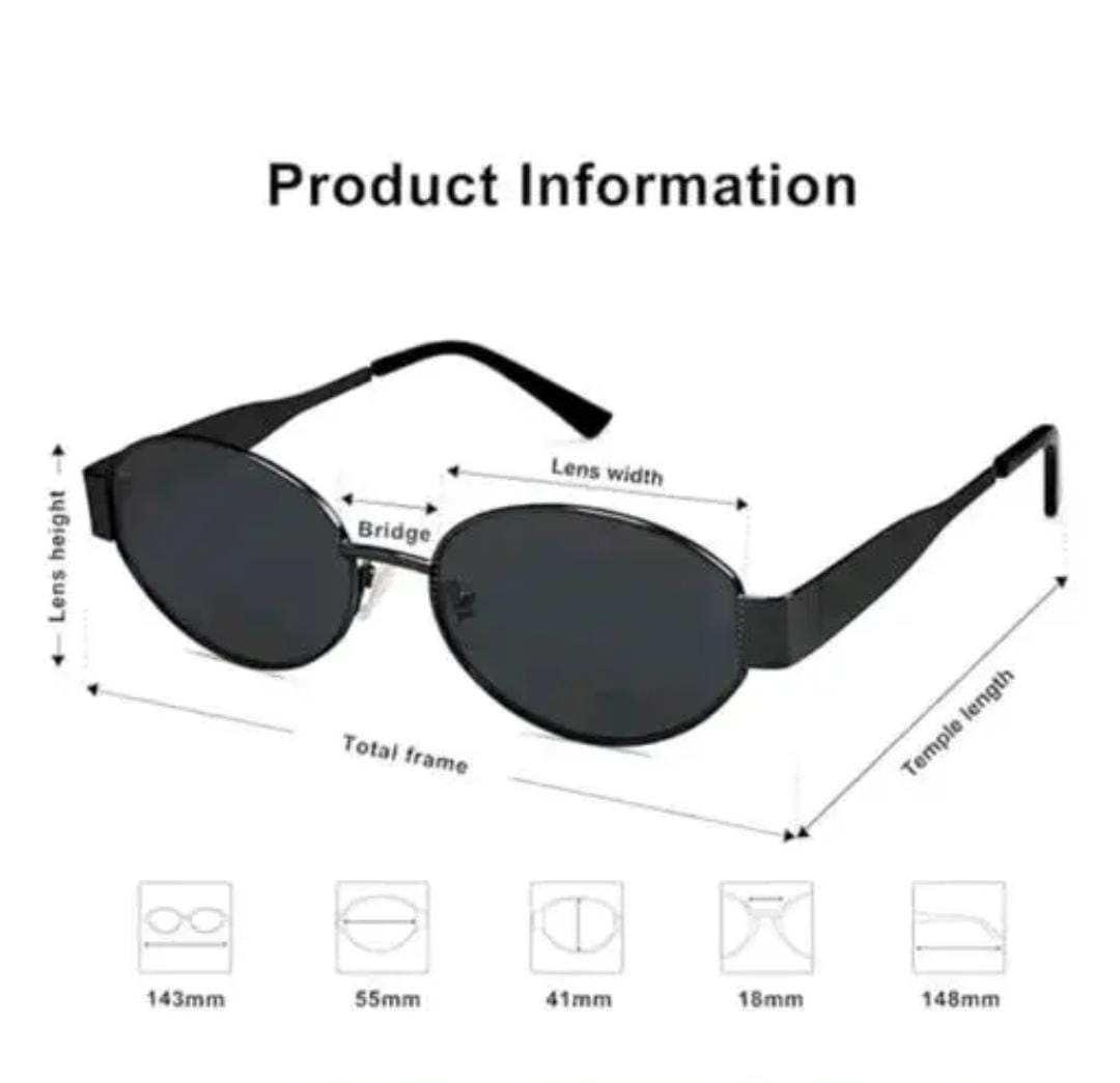 YU Fashions Trending Oval Shaped Celebrities Inspire High Fashion Korean Sunglasses