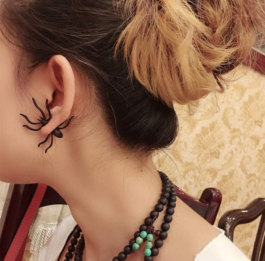 Yu Fashions Spider Hallowen Punk BTS style Single Pc Korean Earring